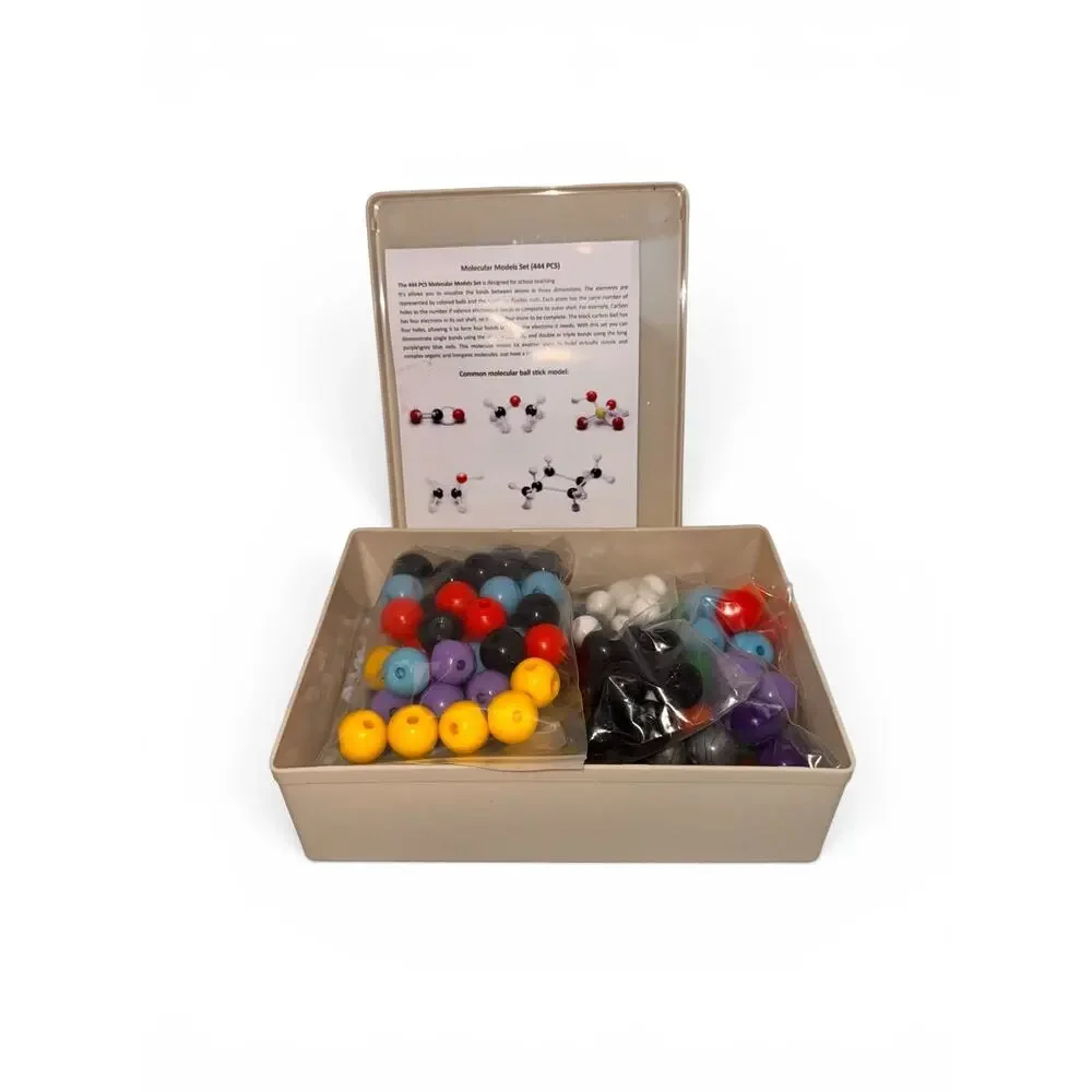 444 Pc Molecular Model Kit C60 Fullerene Organic Inorganic Chemistry w/ Case